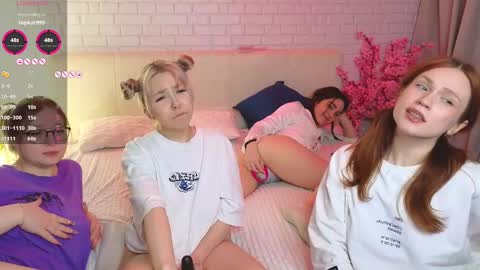 Snapshot of _ramune_ chatting on February 9, 5:43 pm Merlizz Eva Jane Mila Nicole  left to right  online show from February 9, 5:43 pm