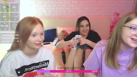 Snapshot of _ramune_ chatting on February 25, 5:41 am Merlizz Eva Jane Mila Nicole  left to right  online show from February 25, 5:41 am