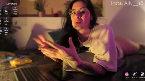 Snapshot of ally_addams chatting on February 27, 10:01 am Ally online show from February 27, 10:01 am