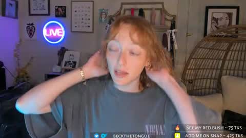 Beck the tongue online show from August 1, 10:44 pm