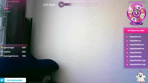 Chrixtopherobin online show from March 10, 9:18 pm