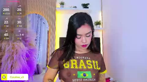 Coraline connected from 10 pm to 6 am Colombia time online show from June 18, 12:43 pm