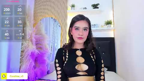 Coraline connected from 10 pm to 6 am Colombia time online show from July 8, 12:41 pm