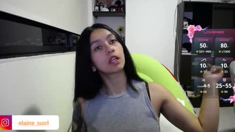 Snapshot of elaine_sun chatting on October 23, 1:18 am Elaine eli online show from October 23, 1:18 am