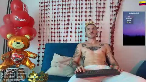 Snapshot of jeff_cube chatting on February 14, 5:36 pm Jeff and Mugi  Independent model online show from February 14, 5:36 pm