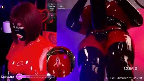 Latex Ruby online show from March 24, 2:06 am