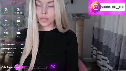 Marmalade Fox online show from March 6, 3:55 pm