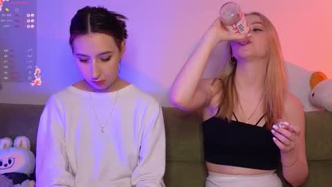 MilaBlack and  StacyBlonde Today unboxing Lovens OMG online show from February 1, 8:17 pm