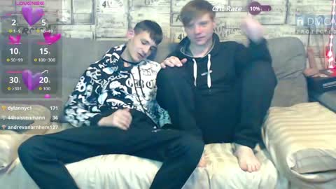 Max tall dark-haired guy with tattoos and Phil blond-haired online show from May 3, 4:07 am