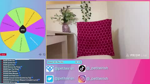 Petite Irish online show from March 20, 8:14 pm