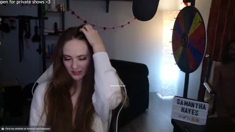 The Real Samantha Hayes haha  online show from February 20, 3:56 am