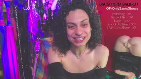 Snapshot of samanthasayten chatting on October 16, 6:18 pm Samantha SayTen online show from October 16, 6:18 pm