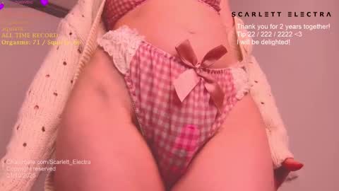 SCARLETT ELECTRA  -  online show from October 1, 4:17 pm
