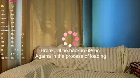 Agatha online show from July 9, 7:45 am