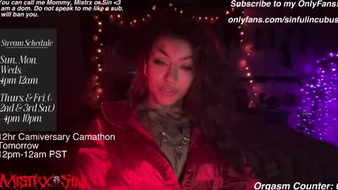 Mistrx Sin online show from January 29, 5:40 am