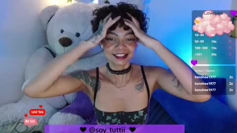 Snapshot of sweet_bluee chatting on March 2, 12:53 am Tutti  online show from March 2, 12:53 am