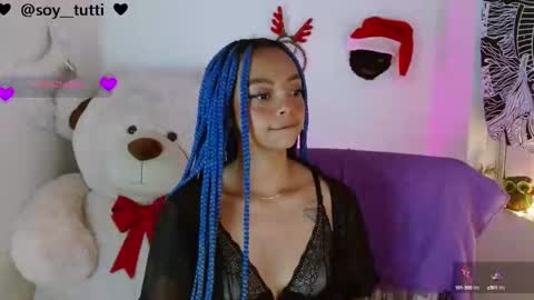 Snapshot of sweet_bluee chatting on December 6, 12:00 pm Tutti  online show from December 6, 12:00 pm