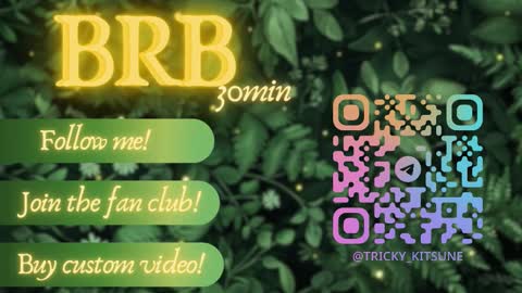 trickykitsune online show from October 9, 12:10 pm